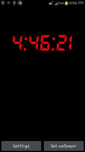 Digital Clock LIVE WALLPAPER screenshot 5