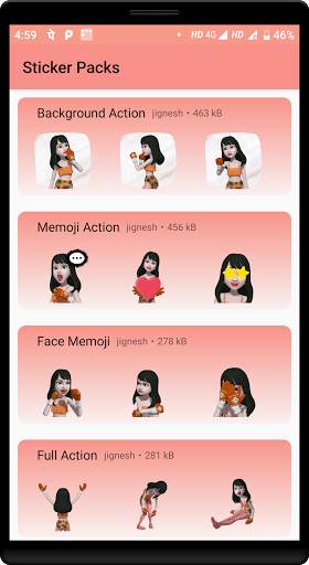 Best Beautifull girl Sticker For Whatsapp screenshot 2