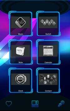 Next Launcher Theme Neon Blue screenshot 7