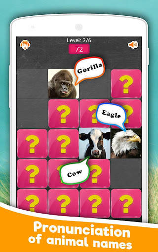 Matching Game: Animals screenshot 2