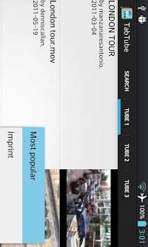 TabTube personal video player screenshot 2