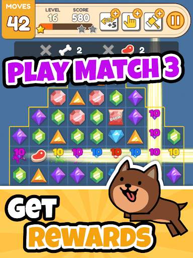 Dog Game: Offline Cute Match 3 screenshot 4