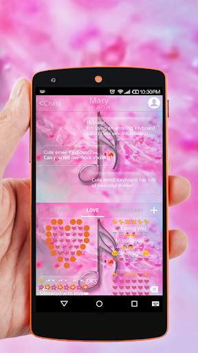 Emoji Keyboard Pink Flower screenshot 7