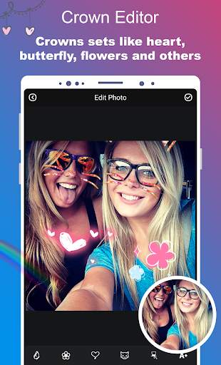 Crown Photo Editor - Heart & Flowers Crowns screenshot 6