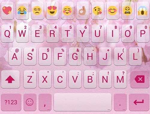 Love Sakura Emoji Keyboard screenshot 4