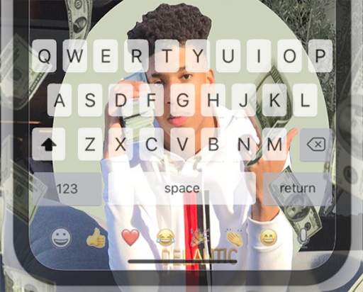 Keyboard of Theme NLE Choppa Cool स्क्रीनशॉट 2
