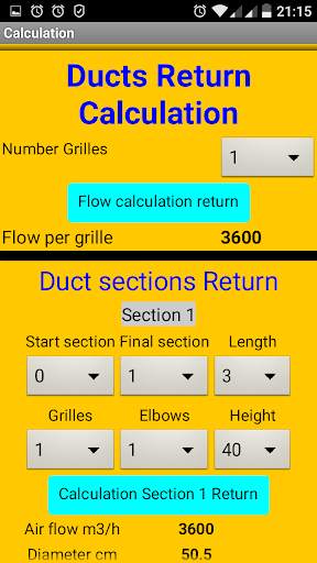 Calculation of Air Ducts screenshot 7