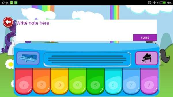 Little Pony Piano - Rainbow Dash screenshot 3