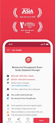 Maukerja - Malaysia Job Search screenshot 2