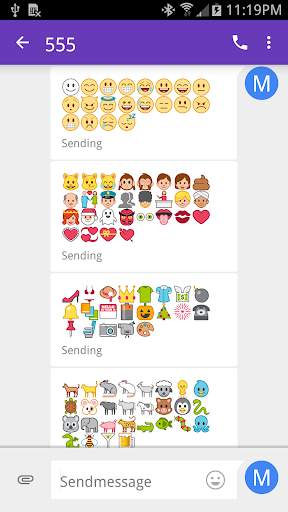 Emoji Fonts for FlipFont 4 screenshot 1