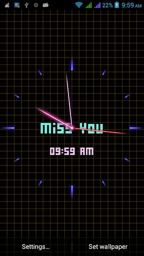 Laser Analog Clock Free स्क्रीनशॉट 2