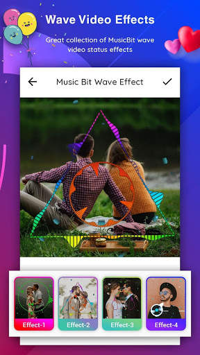 Music Bit Wave - Particle.ly Video Status Maker स्क्रीनशॉट 2