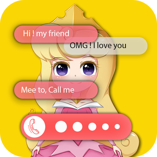 call with Princess and elsa icon