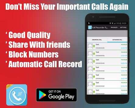 Automatic Call Recorder - Pro screenshot 1
