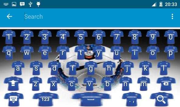 Chelsea Keyboard Theme screenshot 5