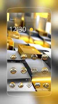 Golden Tech Space Theme screenshot 1