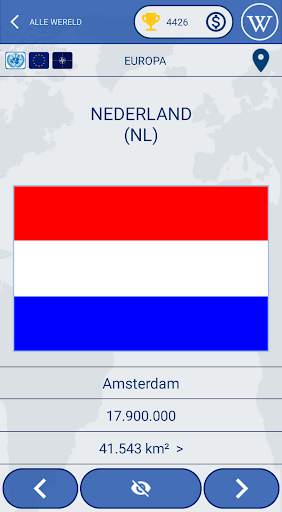 De vlaggen van de wereld quiz screenshot 1