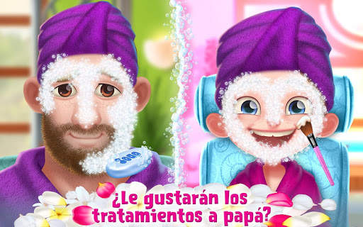 Un día en el spa con papá – Aventura para niñas screenshot 1