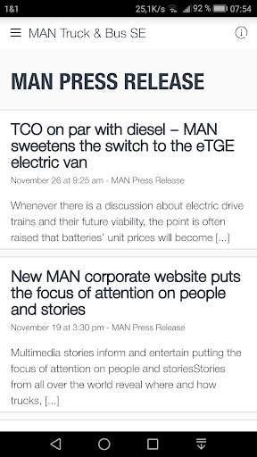 MAN Truck & Bus SE - myMAN screenshot 1