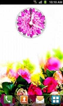 Flower Clock Live Wallpaper screenshot 1
