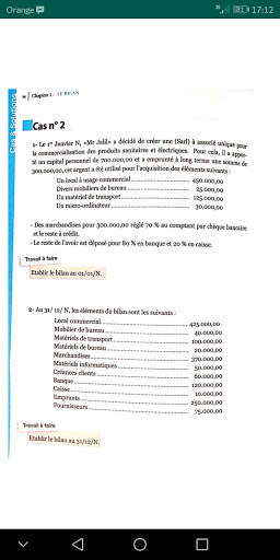 Comptabilité générale :Le Bilan exercices corrigés скриншот 7