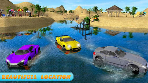 Water Surfer Car Floating Race screenshot 9