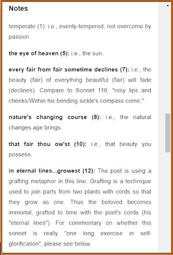 Shakespeare's Sonnets & Analysis 5 تصوير الشاشة