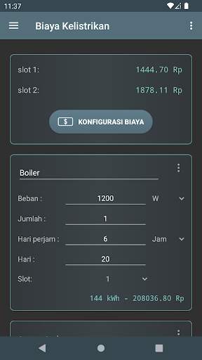 Biaya Kelistrikan screenshot 1