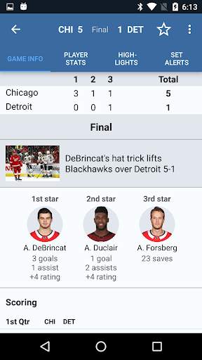 Sports Alerts - NHL edition screenshot 3