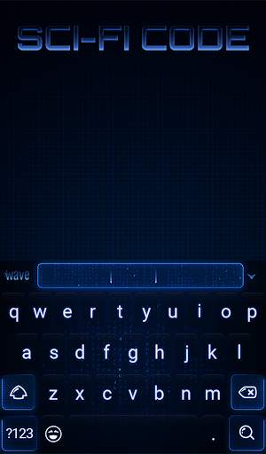 Sci Fi Code Animated Keyboard   Live Wallpaper screenshot 2