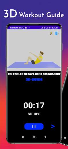 Six Pack in 30 Days - Home Abs screenshot 1