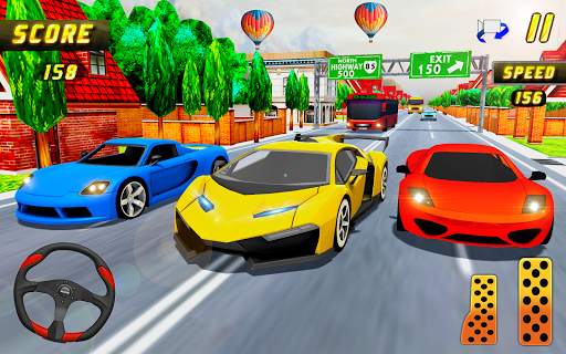 Car Racing in Fast Highway Traffic screenshot 2