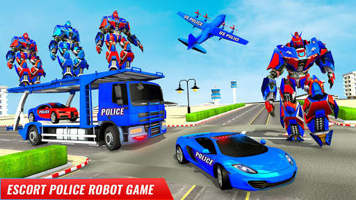 US Police Robot Car Transport screenshot 3