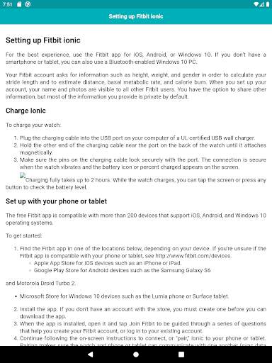 User guide for Fitbit Ionic screenshot 7
