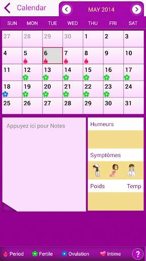Mon Période Tracker/Calendrier screenshot 8