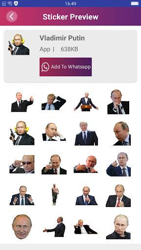 Putin Stickers For Whatsapp screenshot 2
