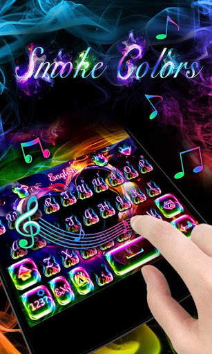 Smoke Colors GO Keyboard Theme स्क्रीनशॉट 4
