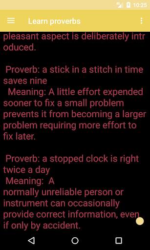 Learn proverbs in English screenshot 7