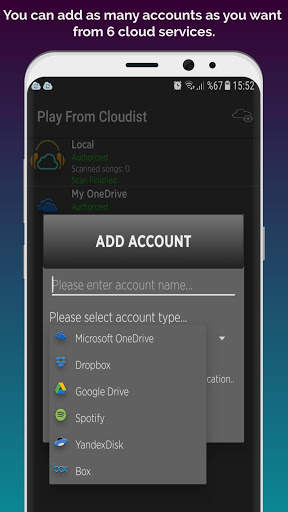 Cloudist - Free Cloud Music Player screenshot 2