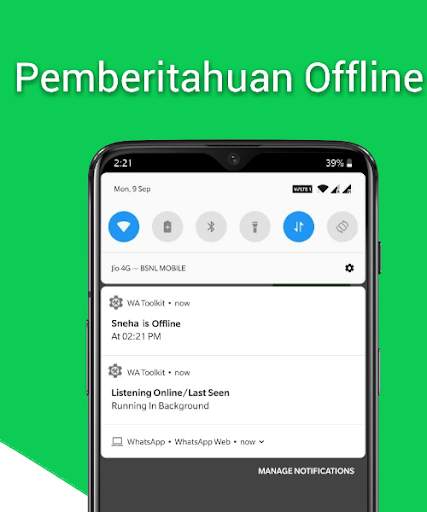 WA Toolkit - Pemberitahuan Online/Offline, DP Sync screenshot 6