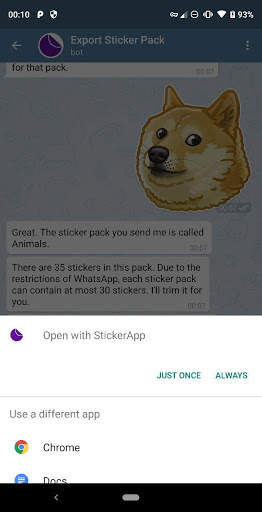 StickerApp: Telegram & LINE stickers in WhatsApp screenshot 3