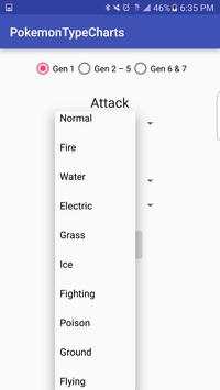 Type Chart for Pokemon screenshot 2