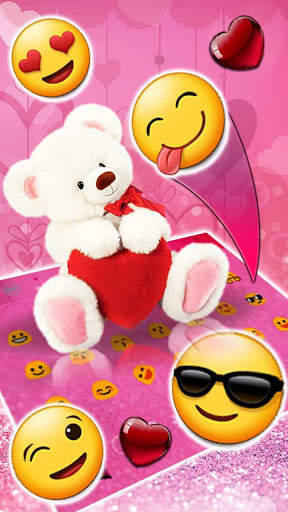 Furry Bear Love Keyboard screenshot 3
