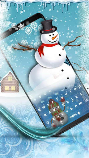 The snowman - Theme for keyboard ☃️ screenshot 1