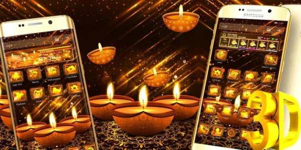 3D Golden Diwali Theme screenshot 4