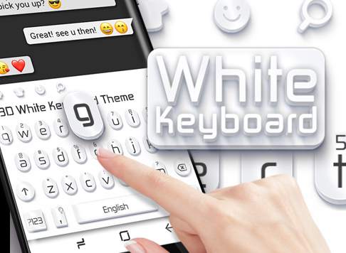 White Keyboard screenshot 1