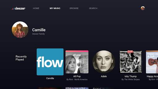 Deezer na Android TV screenshot 2