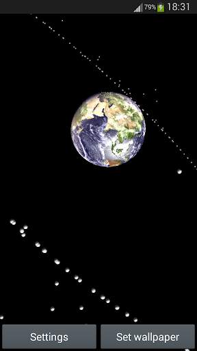 Earth Satellite Live Wallpaper screenshot 2