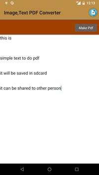 Image, Text Content to PDF Converter screenshot 6