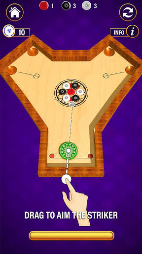 มินิ คณะกรรมการ carrom:  เกม King Of Pool screenshot 6